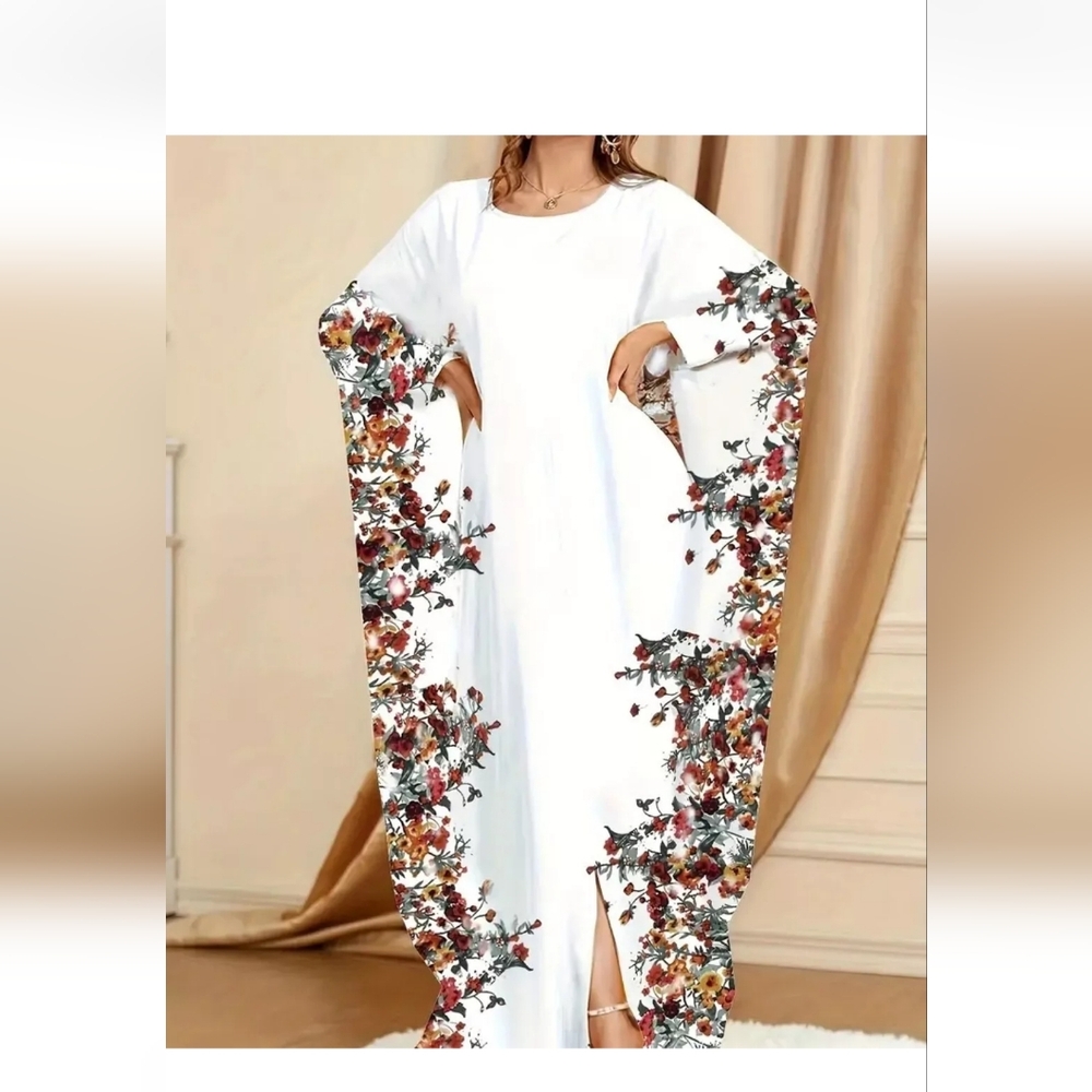 Moroccon Kaftan maxi Dress light weight Dubai abaya muslim hijabi dress